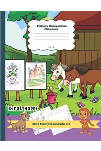 Primary Composition Notebook Story Paper Journal Grades K-2