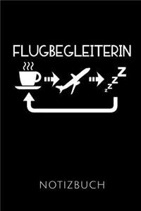 Flugbegleiterin Notizbuch