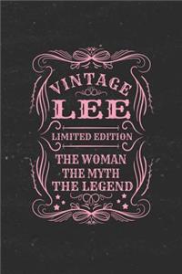 Vintage Lee Limited Edition the Woman the Myth the Legend