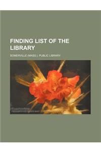 Finding List of the Library
