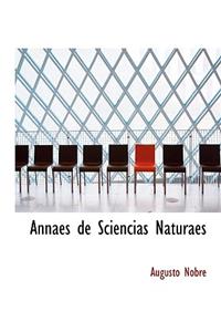 Annaes de Sciencias Naturaes