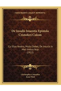 De Insulis Inuentis Epistola Cristoferi Colom