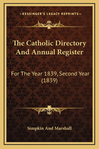 The Catholic Directory And Annual Register