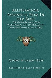 Alliteration, Assonanz, Reim In Der Bibel