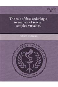 The Role of First-Order Logic in Analysis of Several Complex Variables