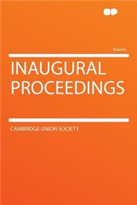 Inaugural Proceedings