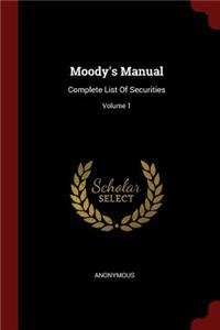 Moody's Manual