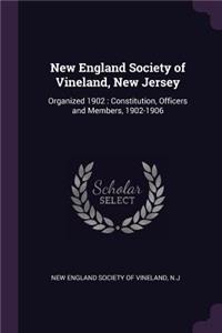 New England Society of Vineland, New Jersey