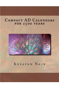Compact AD Calendars for 2500 years