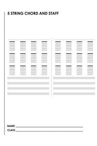 5 String Chord And Staff