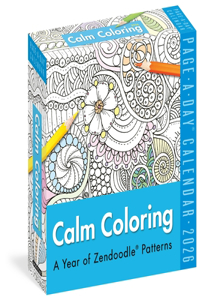 Calm Coloring Page-A-Day® Calendar 2026