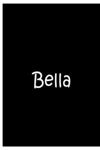 Bella - Black Notebook / Extended Lined Pages / Quality Soft Matte Cover
