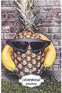 Pineapple With Banana: Small Pocket Notebook