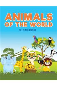 Animals of the world coloring Book
