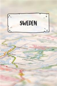 Sweden: Ruled Travel Diary Notebook or Journey Journal - Lined Trip Pocketbook for Men and Women with Lines