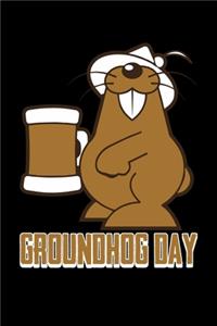 Groundhog Day: Groundhog Day Notebook - Funny Woodchuck Sayings Forecasting Journal February 2 Holiday Mini Notepad Gift College Ruled (6x9)