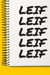 Name LEIF A beautiful personalized