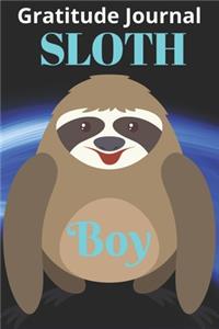Gratitude Journal Sloth Boy