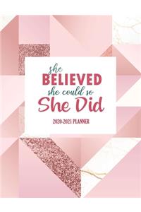 She believed she could so she did