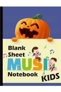 Blank Sheet Music Notebook Kids