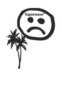 Cool Vaporwave Palm Tree 120 Page Notebook Lined Journal
