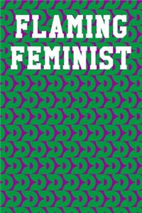 Flaming Feminist: Blank Recipe Notebook 6"x9" 120 Pages