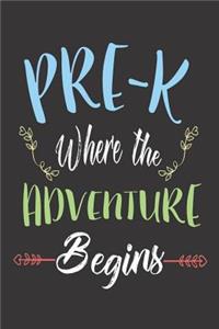 Pre-K Where the Adventure Begins