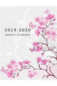 2019-2020 Weekly Planner: Large Two Year Planner with To-Do List (Flower Cover)