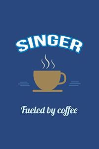 Singer Fueled by Coffee Journal, Lined