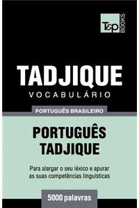 Vocabulário Português Brasileiro-Tadjique - 5000 palavras