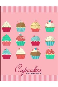 Cupcakes Coloring Book