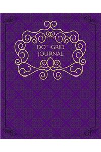 Dot Grid Journal: Elegant Luxury Collection - Purple and Gold Makes This Notebook Perfect for Home, School, or Office!