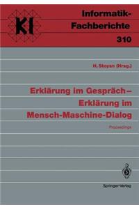 Erklärung im Gespräch — Erklärung im Mensch-Maschine-Dialog