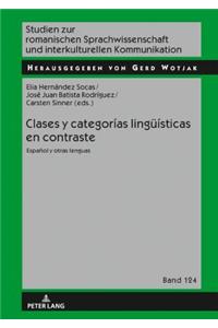 Clases y categorías lingueísticas en contraste