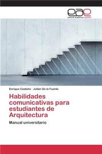 Habilidades comunicativas para estudiantes de Arquitectura