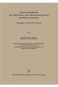Untersuchung der Verzugsvorgänge an den Streckwerken verschiedener Spinnereimaschinen
