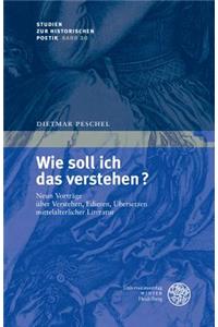 Wie Soll Ich Das Verstehen?
