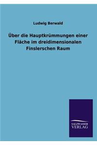Über die Hauptkrümmungen einer Fläche im dreidimensionalen Finslerschen Raum