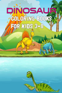 Dinosaur Coloring Books For Kids 3-8: Dinosaur coloring book realistic dinosaur designs with Giant the good dinosaur coloring book! dinosaur coloring book large image with over 50 Dinosa