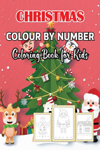 Christmas Colour By Number Coloring Book for Kids