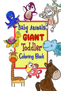 Baby Animals Giant Toddlers coloring Book