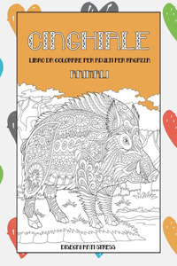 Libro da colorare per adulti per ragazza - Disegni Anti stress - Animali - Cinghiale