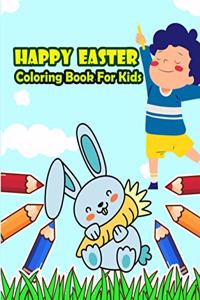 Happy Easter Coloring Book For Kids