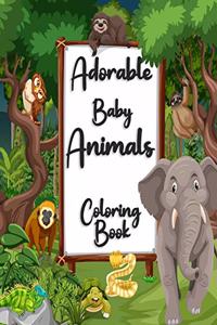 Adorable Baby Animals Coloring book