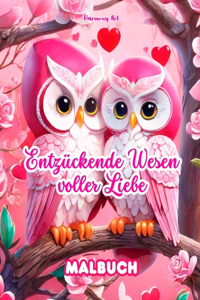 Entzückende Wesen voller Liebe Malbuch Quelle unendlicher Kreativität Ideales Geschenk zum Valentinstag
