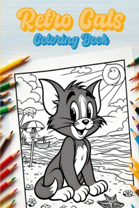 Coloring book Retro Cats