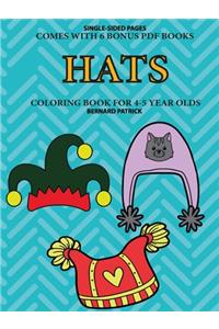 Coloring Book for 4-5 Year Olds (Hats)