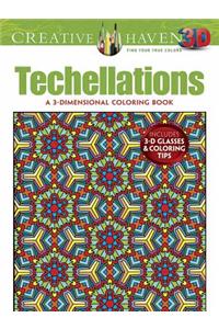 Creative Haven 3-D Techellations Coloring Book