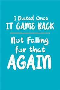 I Dusted Once It Came Back Not Falling For That Again