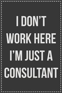 I Don't Work Here I'm Just a Consultant